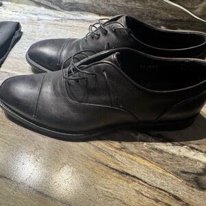 Giorgio Armani Black Leather Oxfords